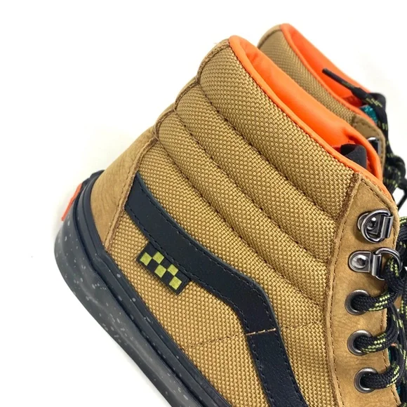 VANS Skate Sk8-Hi Outdoor Brown Shoes Nubuck Canvas Sneakers Men's VN0A5FCCY49 - Picture 5 of 10